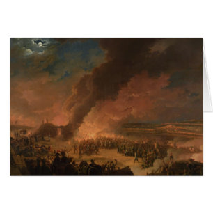 Cartão Napoleon que visita os Bivouacs