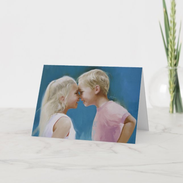 Cartão Nariz a cheirar (Frente)