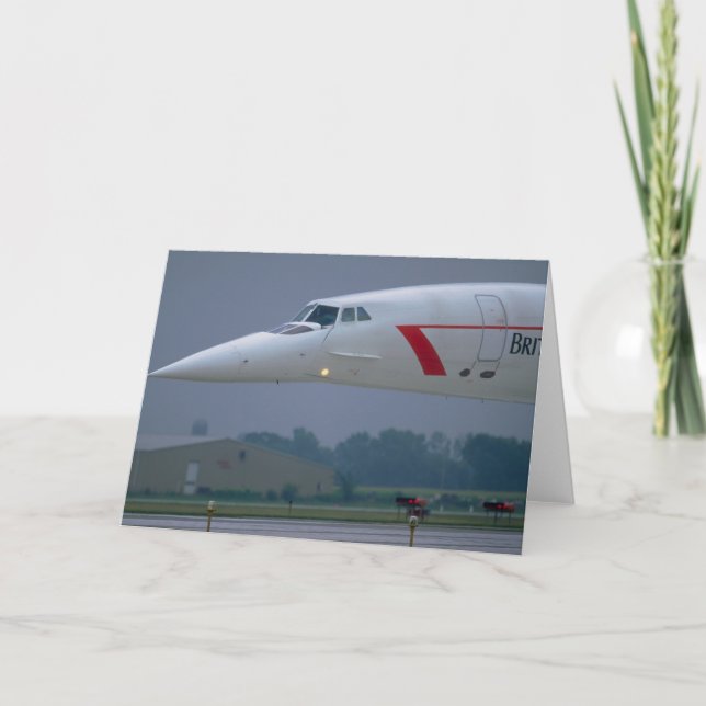 Cartão Nariz da agulha de British Airways Concorde (Frente)