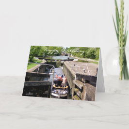 CARTÃO NARROWBOATS CANAIS