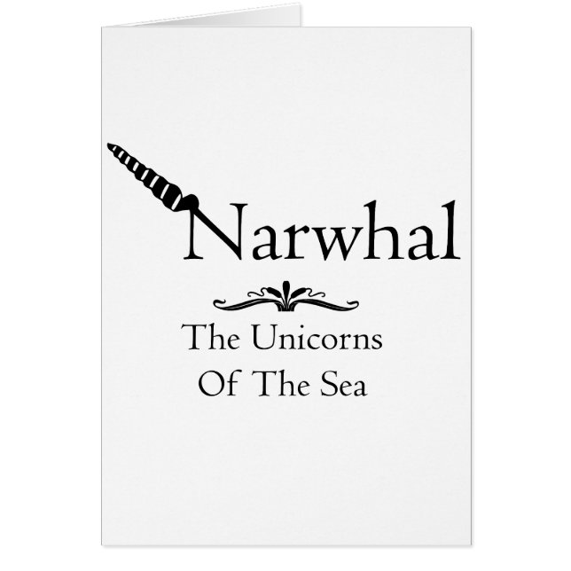 Cartão Narwhal (Frente)