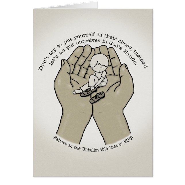 Cartão Nas Mãos de Deus (Frente)