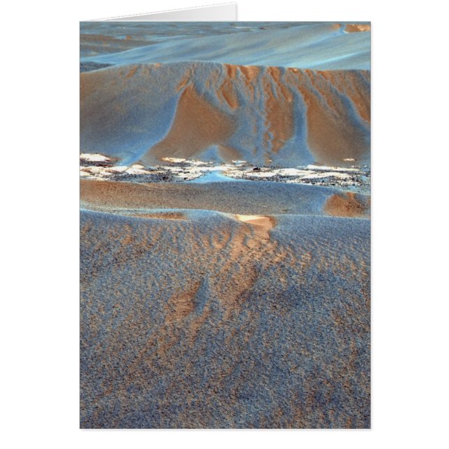 Cartão NASA Marte Scylla - ondinhas Windblown (Frente)