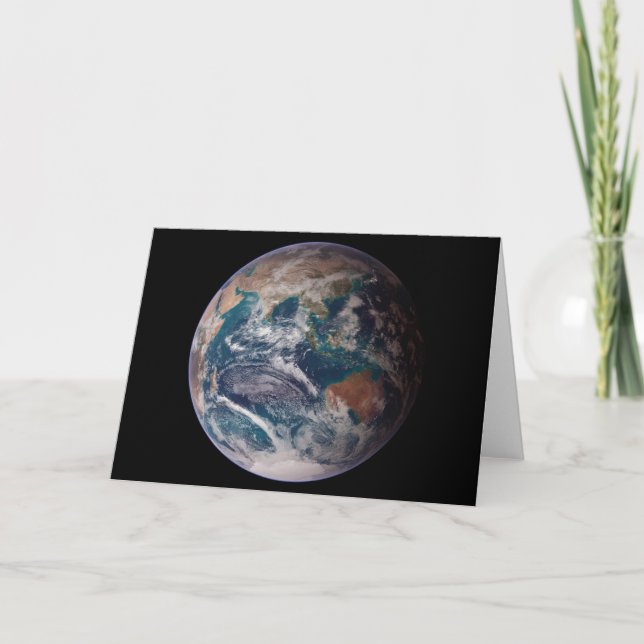 Cartão NASA Planet Earth Oceano Índico (Frente)