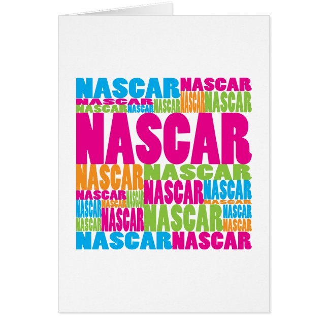 Cartão NASCAR colorido (Frente)