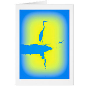 Cartão nascente azul