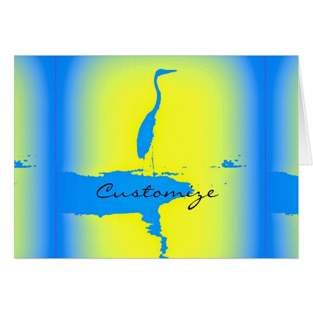 Cartão nascente azul (Frente Horizontal)