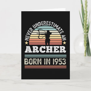 Cartão Nascer Archer 1953 70 Birthday Archery Gift