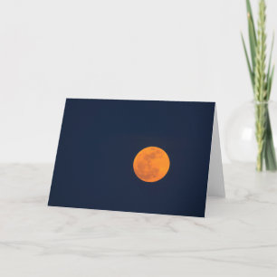 Cartão Nascer da Lua da Super Lua   Savannah, Geórgia