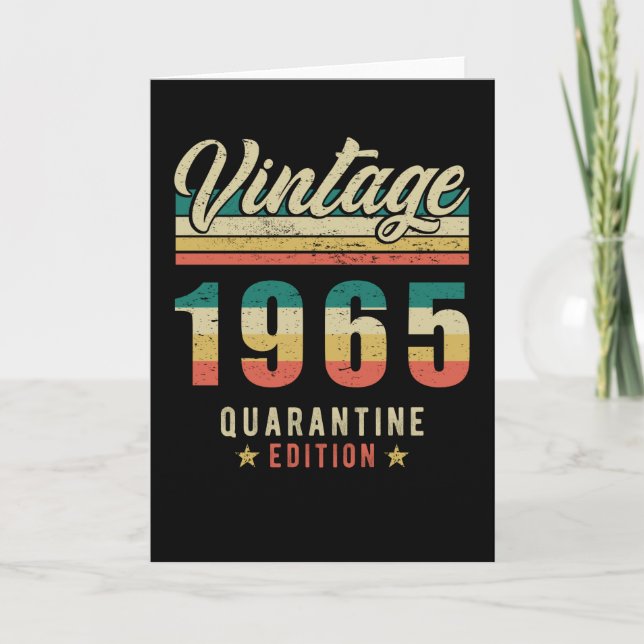 Cartão Nascer De Aniversário Em 1965 (Frente)