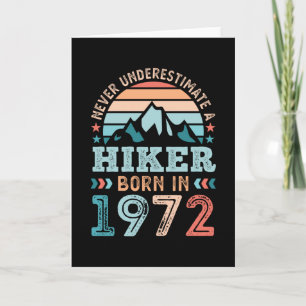 Cartão nascer de Hiker em 1972, 50º Presente Retroativo 