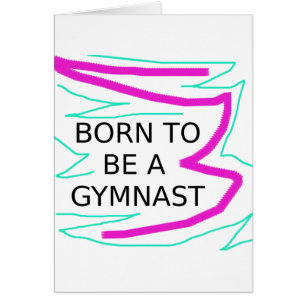 Cartão Nascer de ser um ginasta