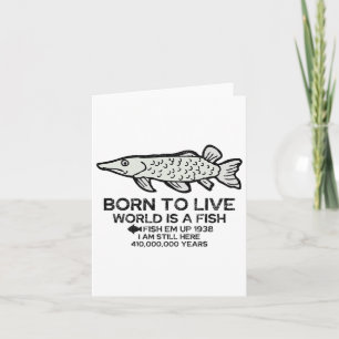 Cartão Nascer De Viver Mundo É Pesca Engraçada