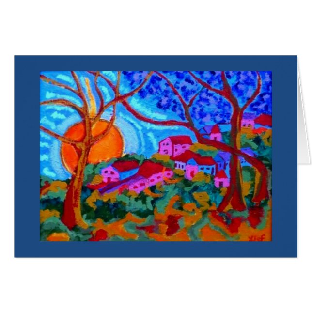 Cartão Nascer do sol (Frente Horizontal)