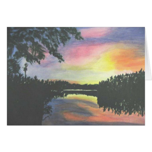 Cartão Nascer do sol (Frente Horizontal)