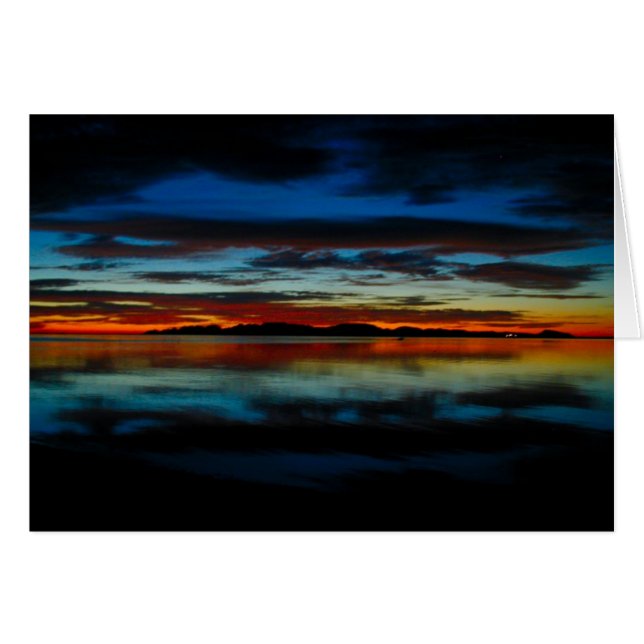 Cartão Nascer do sol 01 de Baja (Frente horizontal)