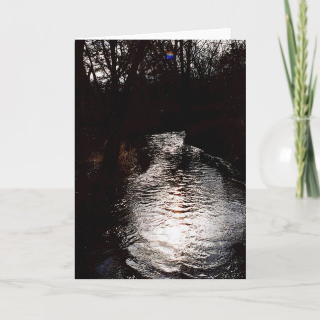 Cartão Nascer do sol da angra da lontra (Frente)