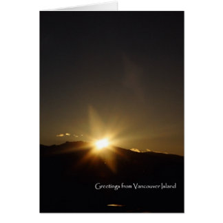 Cartão Nascer do sol da montanha