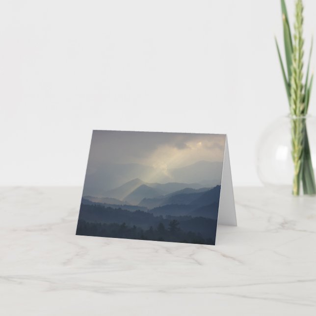 Cartão Nascer do sol de Tusquittee (Frente)