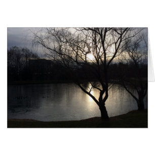 Cartão Nascer do sol do inverno