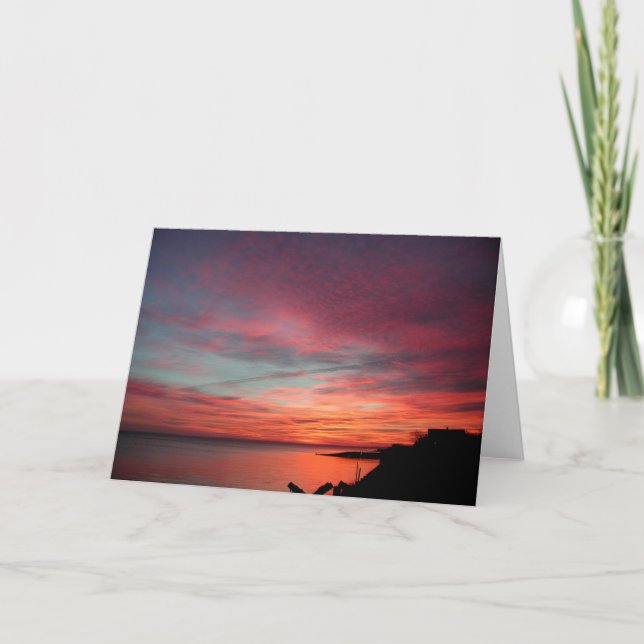 Cartão Nascer do sol em Hampton do leste (Frente)