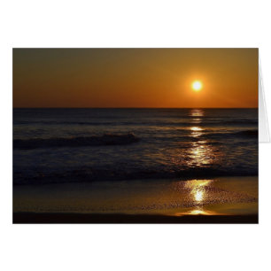 Cartão Nascer do sol na praia por Shirley Taylor