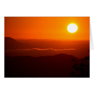 Cartão Nascer do sol nas montanhas de Cumberland