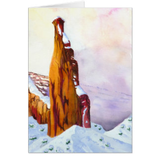 Cartão Nascer do sol que persegue a névoa