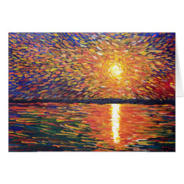 Cartão Nascer do sol sadio