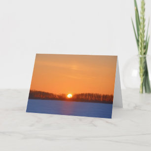 Cartão Nascer do sol sobre a pradaria Manitoba, Canadá