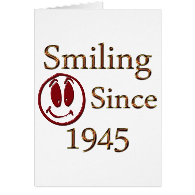 Cartão Nascer em 1945 (Frente)