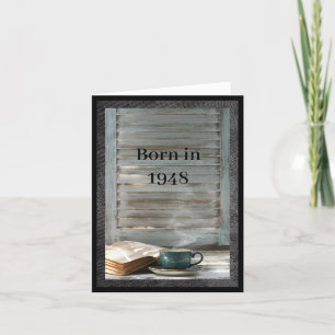 Cartão Nascer em 1948 Fatos de diversão de aniversário