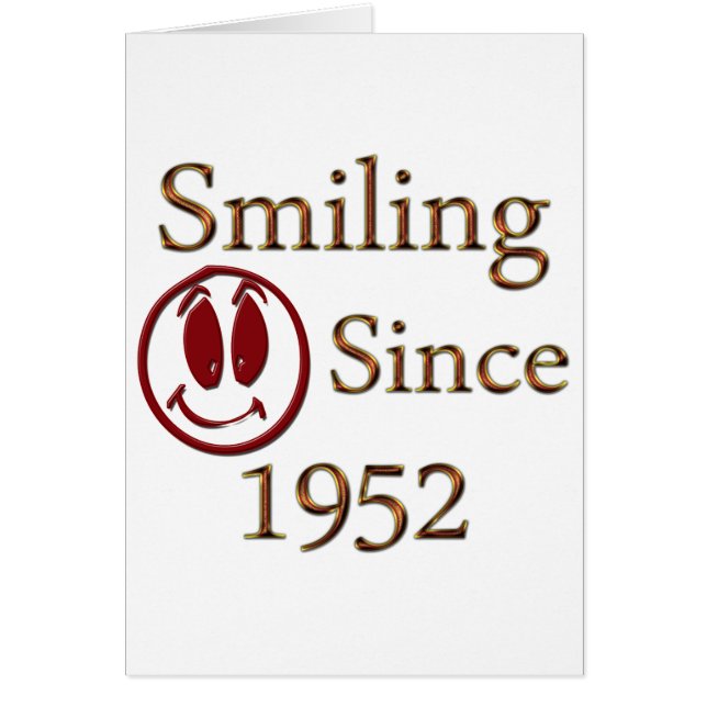 Cartão Nascer em 1952 (Frente)