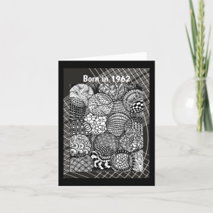 Cartão Nascer em 1962 Fatos de diversão de aniversário