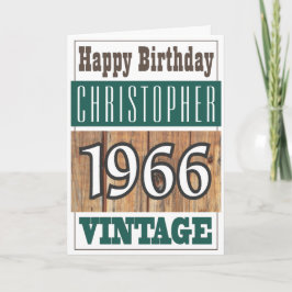 Cartão Nascer em 1966 - Saudações