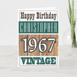 Cartão Nascer em 1967 - Saudações