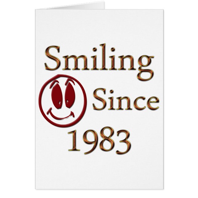 Cartão Nascer em 1983 (Frente)