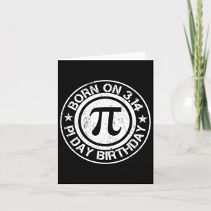 Cartão Nascer No Dia De Aniversário Do Pi 3.14