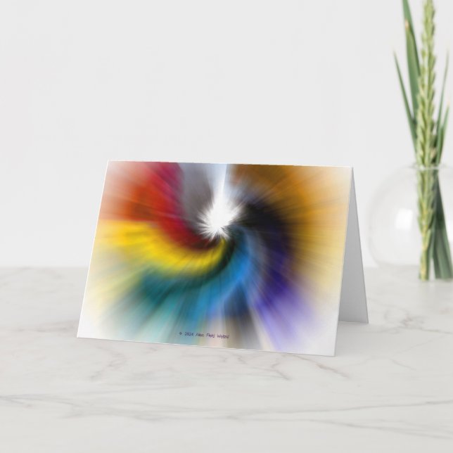 Cartão nascer-Novamente Arco-Íris (Frente)