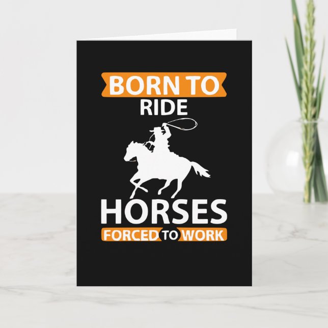 Cartão Nascer para Cavalos de Corrida (Frente)