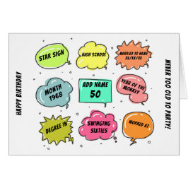 Cartão Nascer personalizado de 1968 anos - ESTA É A SUA V