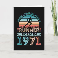 Nascer Runner em 1971 50th Birthday Gift Running P