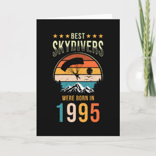 Cartão Nascer Skydiver Gift 1995