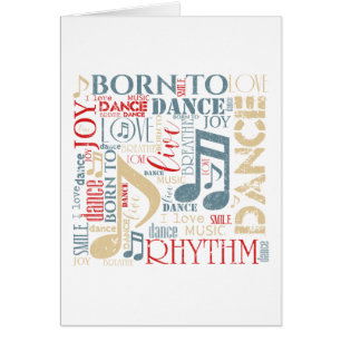 Cartão Nascer to Dance Blue ID277