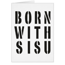 Cartão Nascido Com Sisu