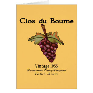 Cartão nascido no Baby Boom, vintage 1955