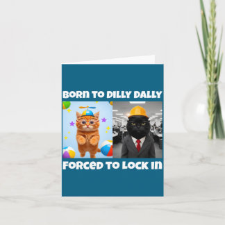 Cartão Nascido Projeto de Trava Forçada Dilly Dally
