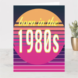 Cartão Nascidos na década de 1980, Geração Y, Geração X,