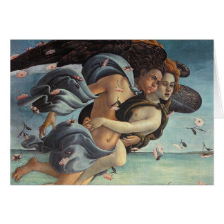 Cartão Nascimento de Venus, detalhe - casal mitológico