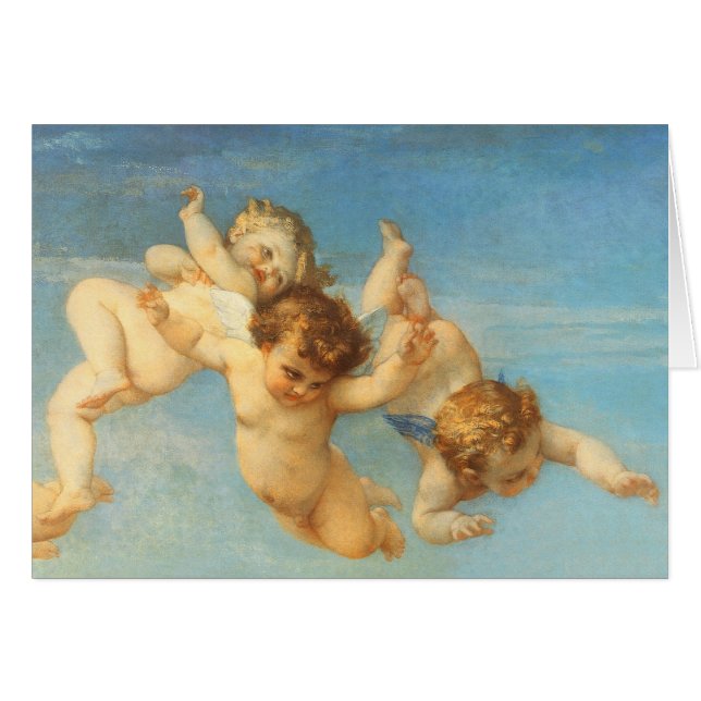 Cartão Nascimento de Vênus, detalhes de Angels por Alexan (Frente Horizontal)